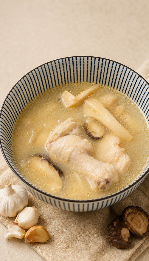 Chicken & Clam Soup with Chicken & Mushroom