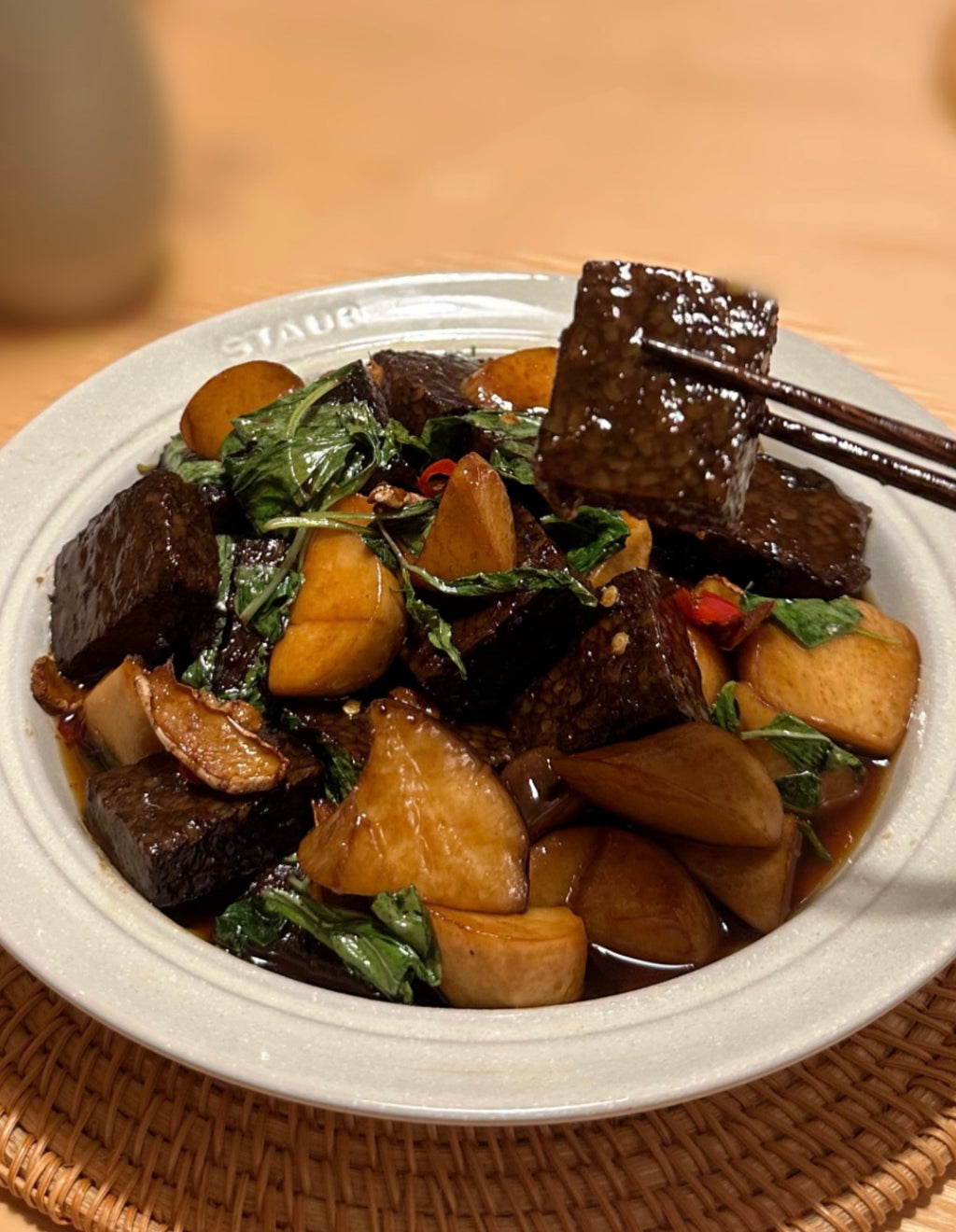 Taiwanese Rice Blood Cake